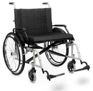 Cadeira De Rodas Obeso Até 150 Kgs Em Aço Carbono