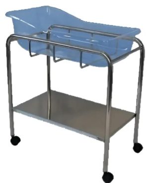 Berço Com Cesto Acrílico Armação Inox